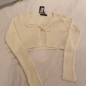 Nasty gal tie cardigan never worn size m